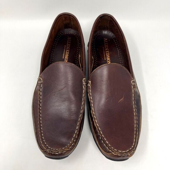 Allen Edmonds Boulder Venetian Driving Moccasin Brown Moc Loafers Men’s Size 11 - Picture 4 of 11